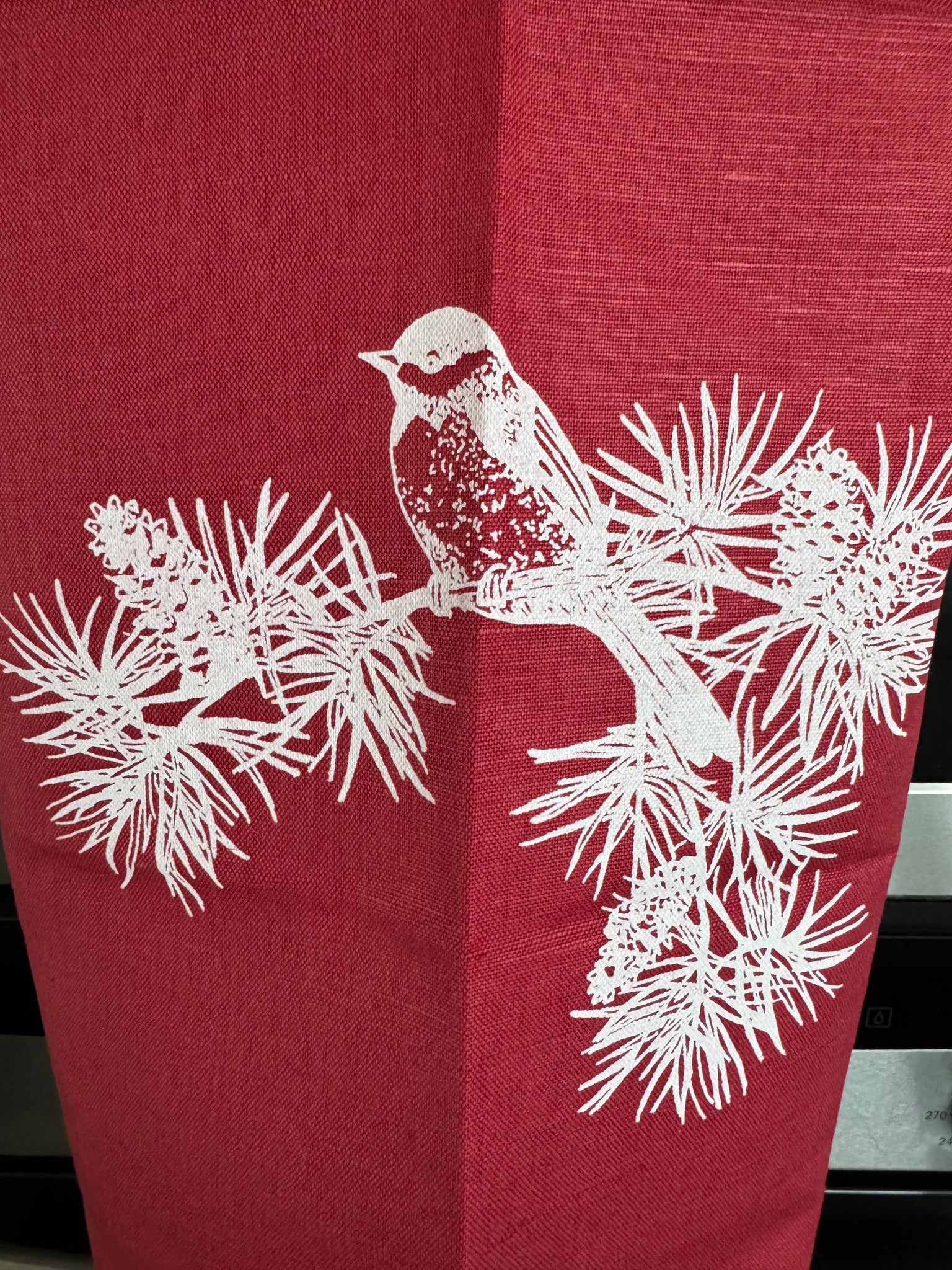 Meisenliebe “Geschirrtuch rot/weiss