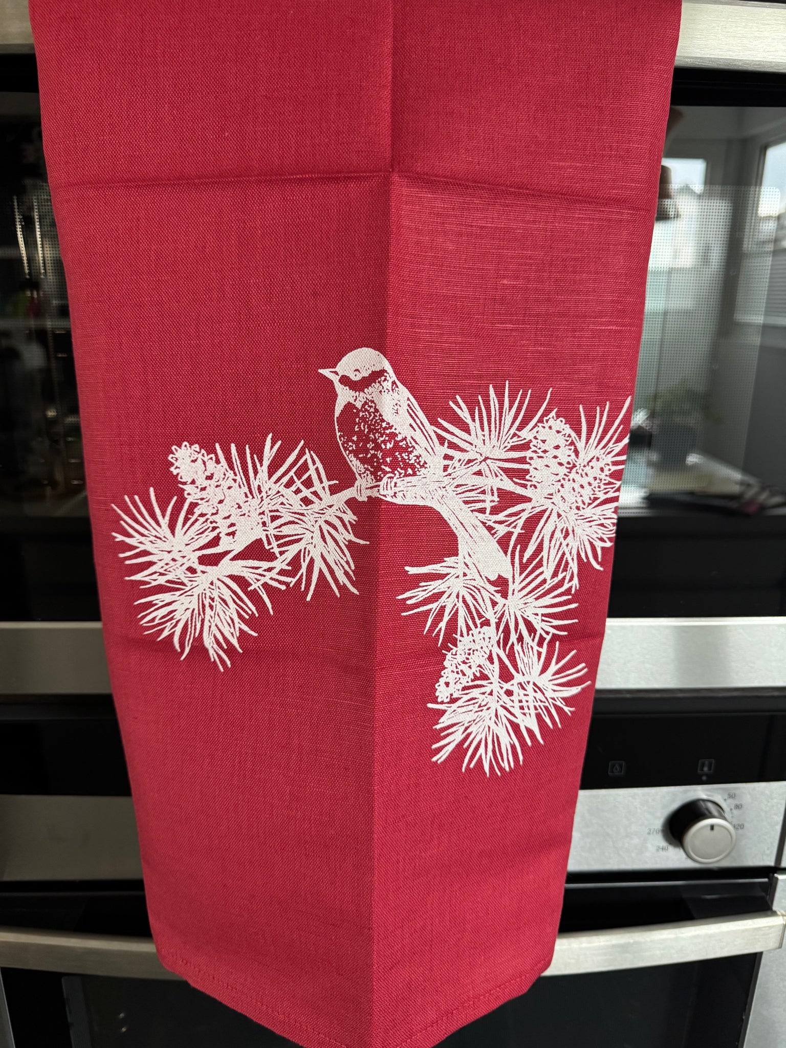 Meisenliebe “Geschirrtuch rot/weiss
