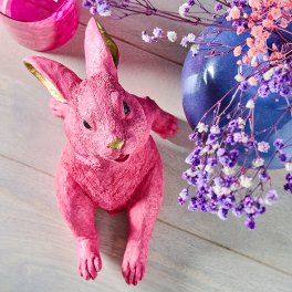 Mein Name ist Relaxing Hase...und pink ist meine Farbe ! niedliche Osterdekoration