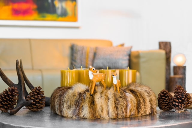 "Upcycling ...for luxury home"  Adventskranz  L