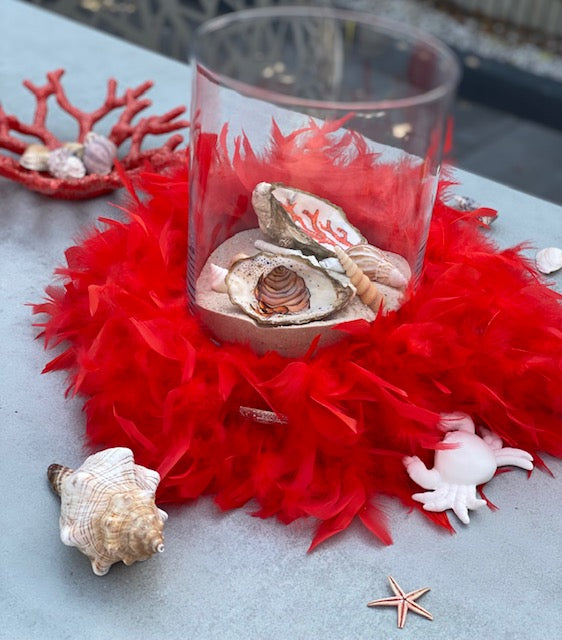 "Korallen Liebe " must - have für Meerliebhaber ! Der königliche Federkranz XL